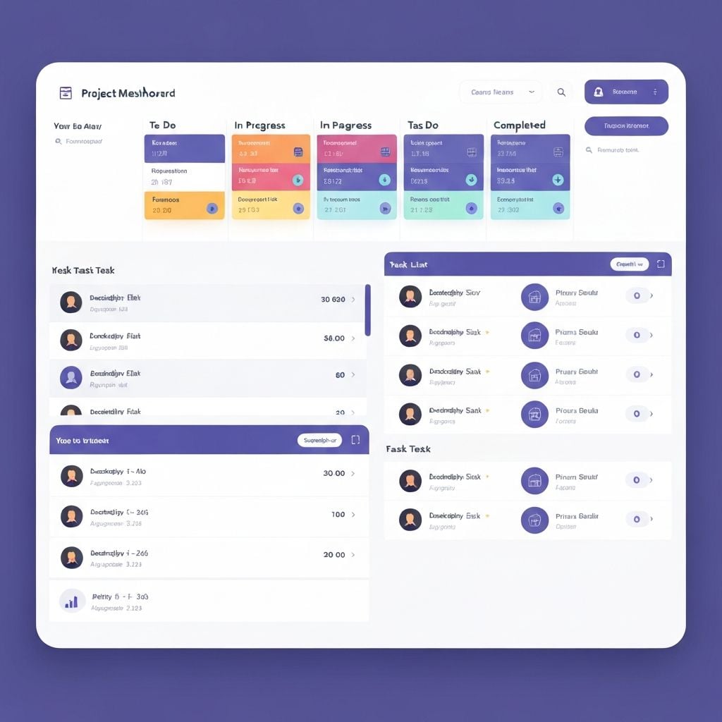 Project Management dashboard preview